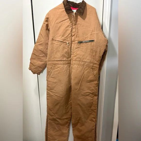 Men's Brown Workwear Coverall - Picture 4 of 16